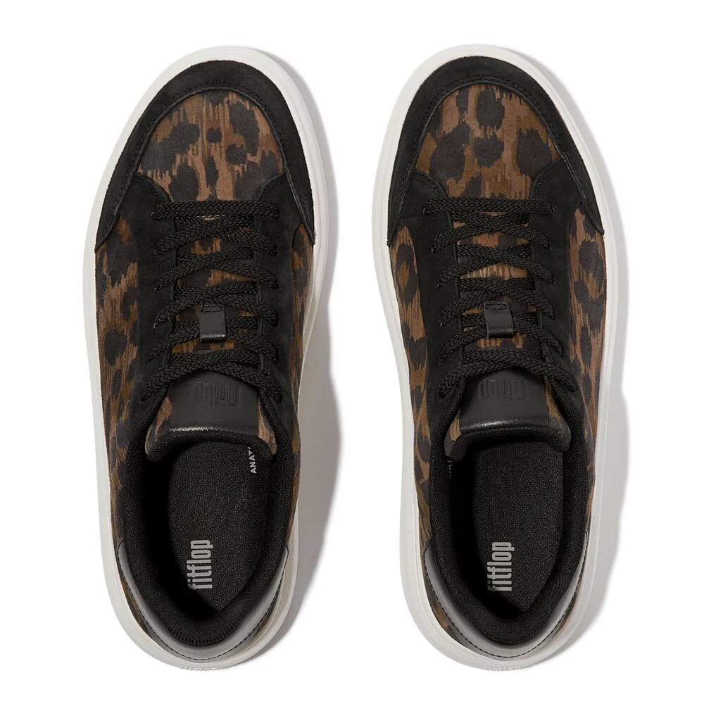 FitFlop RTG Leopard Black Sneaker