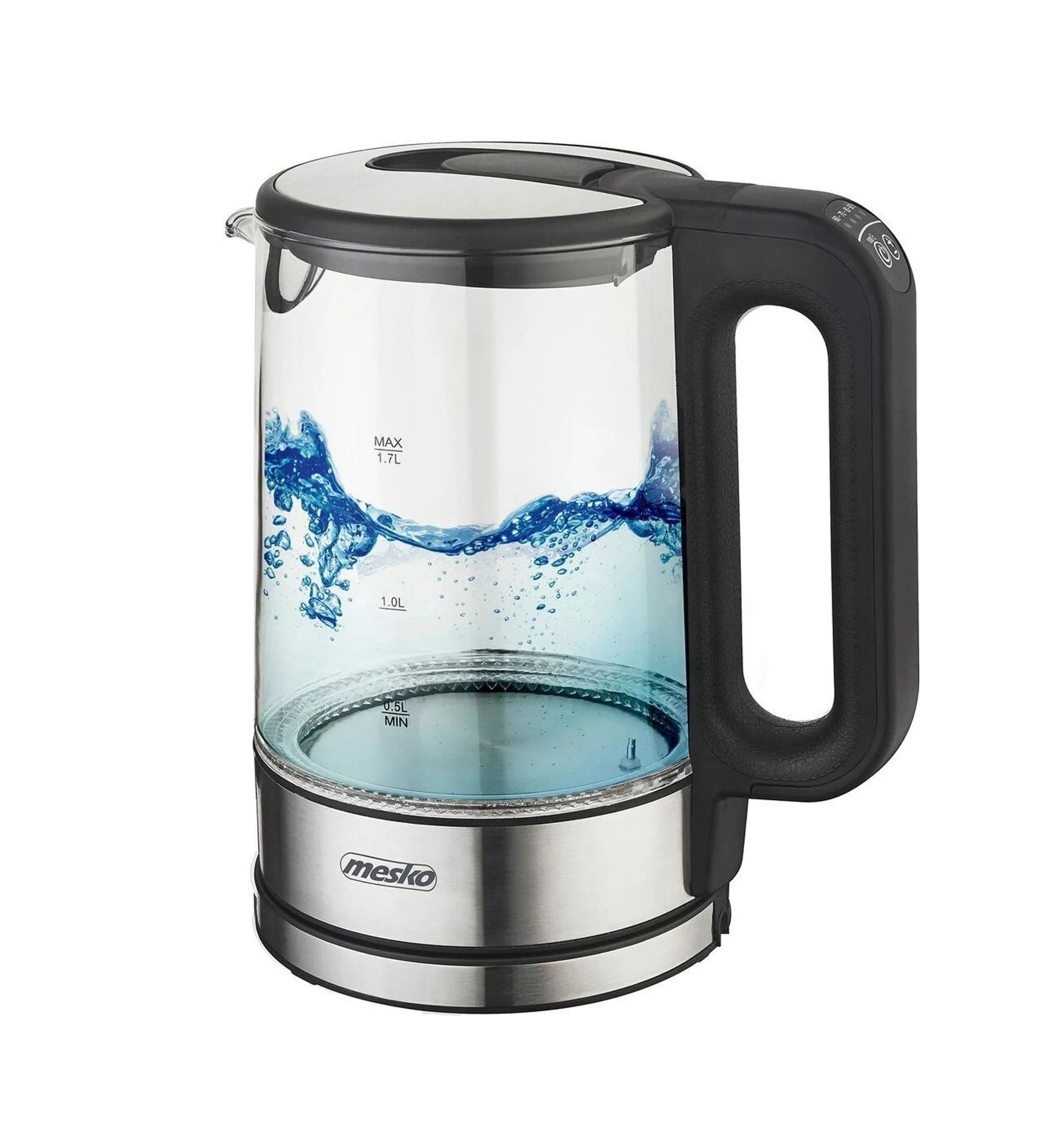 Wasserkocher MS 1301 1,7 L - 2200 W mit Temperaturregelung & Warmhaltefunktion