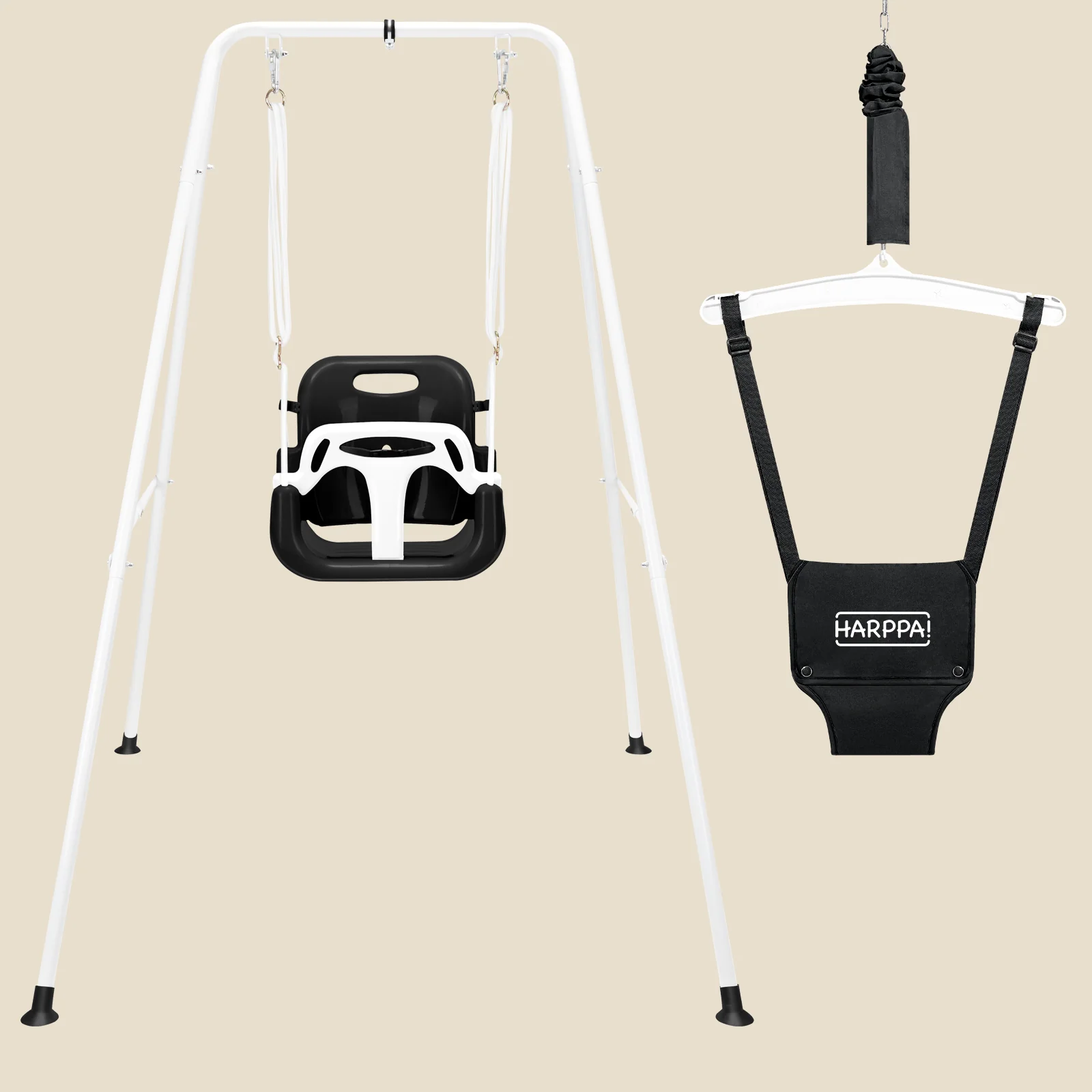 HARPPA 2 in 1 Foldable Toddler Swing Set