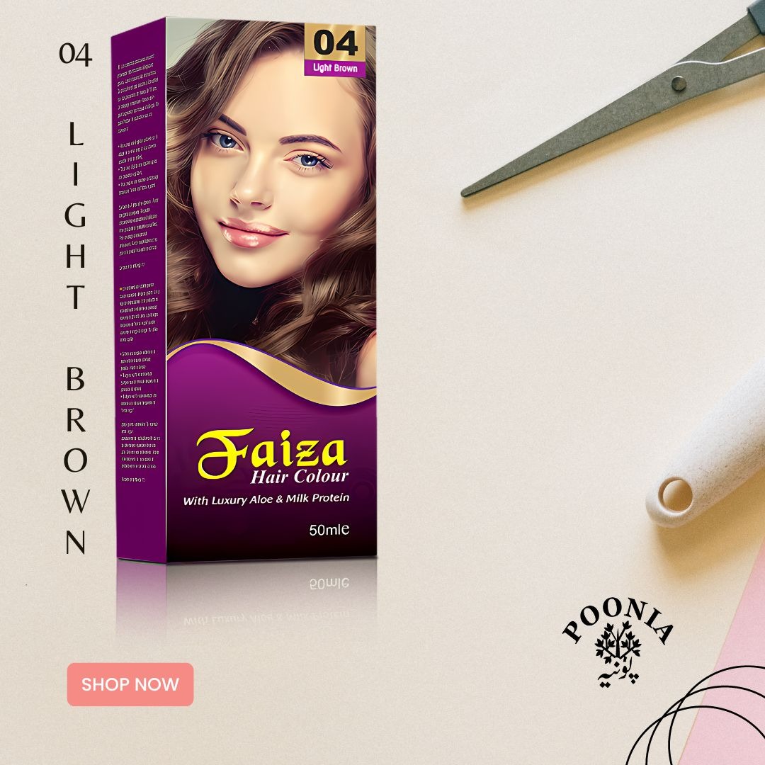 Poonia Brothers Faiza Hair Color �?Light Brown 04