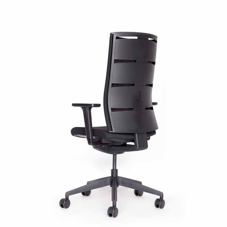 Sedia da ufficio ergonomica lento Agilis MT12 con base nera - Garanzia 30 anni - Made in Germany
