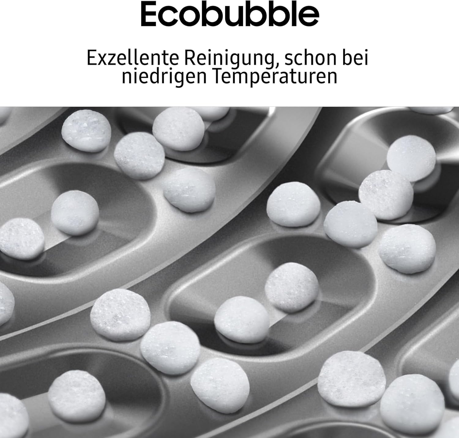Samsung Waschmaschine, 9 kg, 1.400 U/min, EEK: A, Mikroplastik-Programm, Ecobubble, 14 Programme, WiFi SmartControl, Schwarz, WW90CGC04AABEG