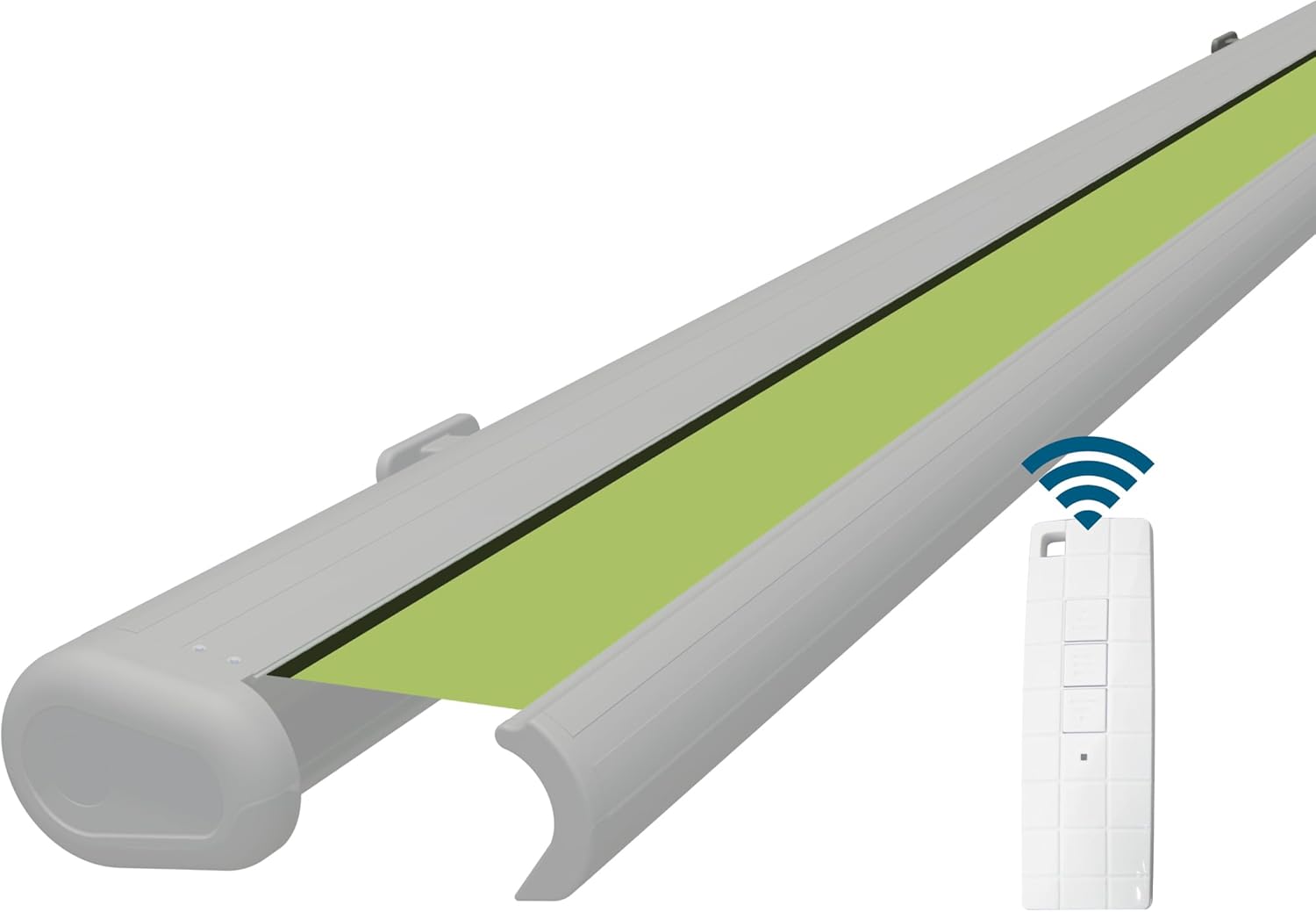 Eclipse Vollkassettenmarkise Premium elektrisch 4,5x3m Markise Balkon Terrassenüberdachung Kassettenmarkise Gelenkarm Polyacryltuch UV-Schutz 50+ Smarthome-fähiger Dooya Motor, Markisentuch: Apfel