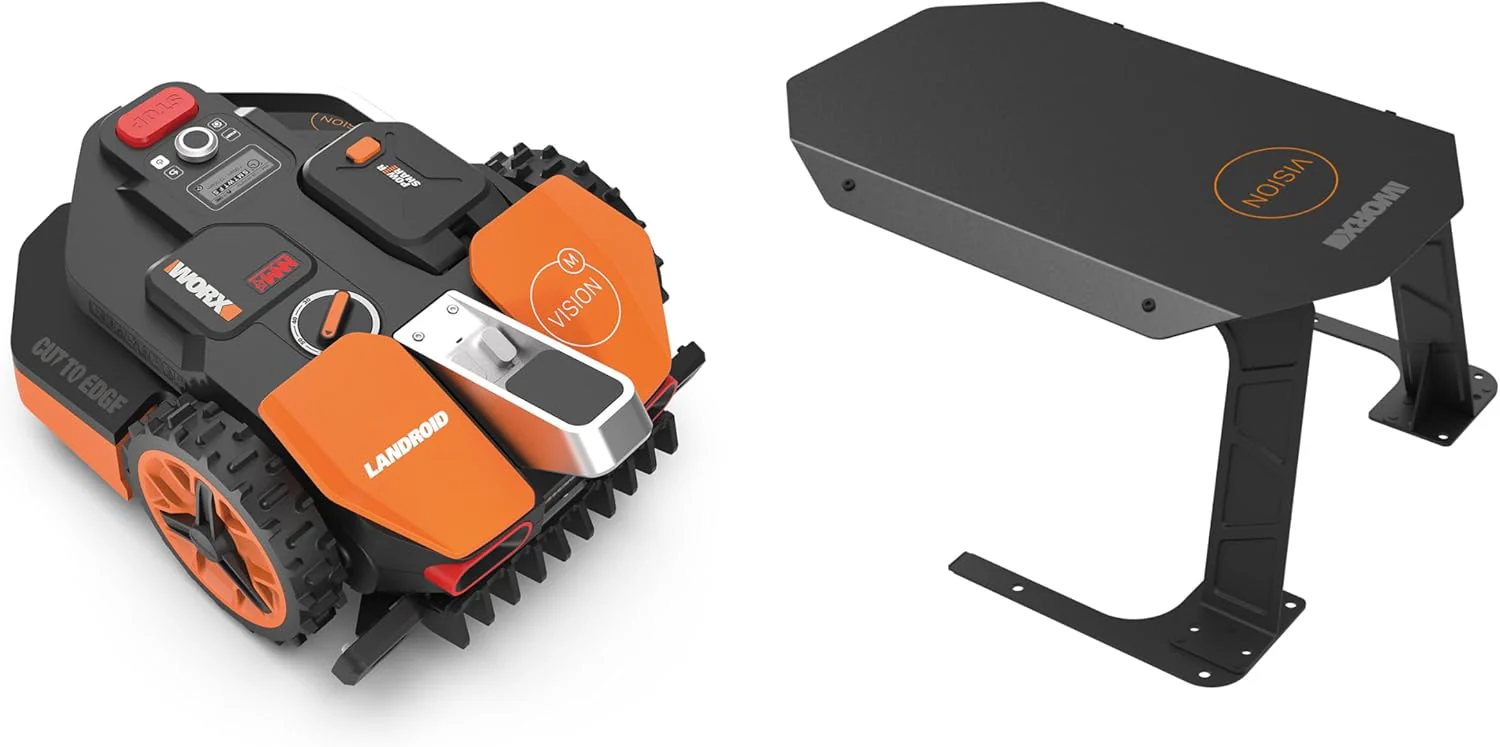 WORX Landroid M WR141E robotmaaier/accugrasmaaier voor kleine tuinen tot 500 m2/zelfrijdende grasmaaier voor een nette gazonsnit, veelkleurig