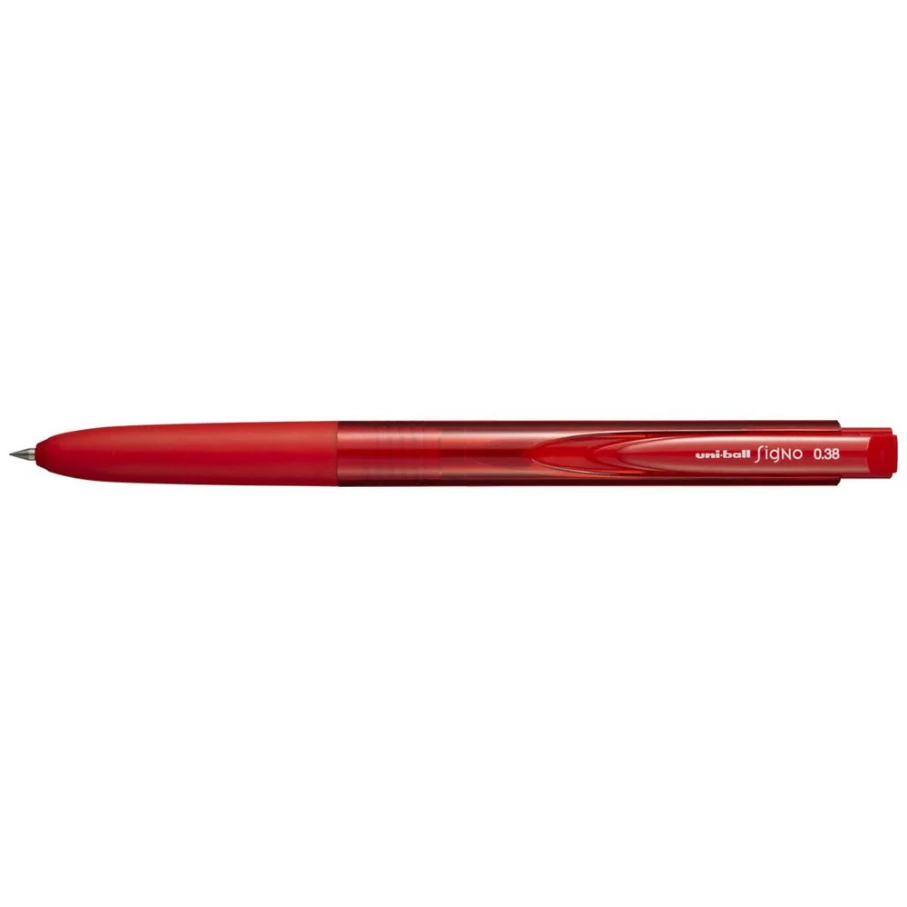 UNI-BALL SIGNO RT1 0.38MM HANGING PACKAGE INK:RED (GEL INK)