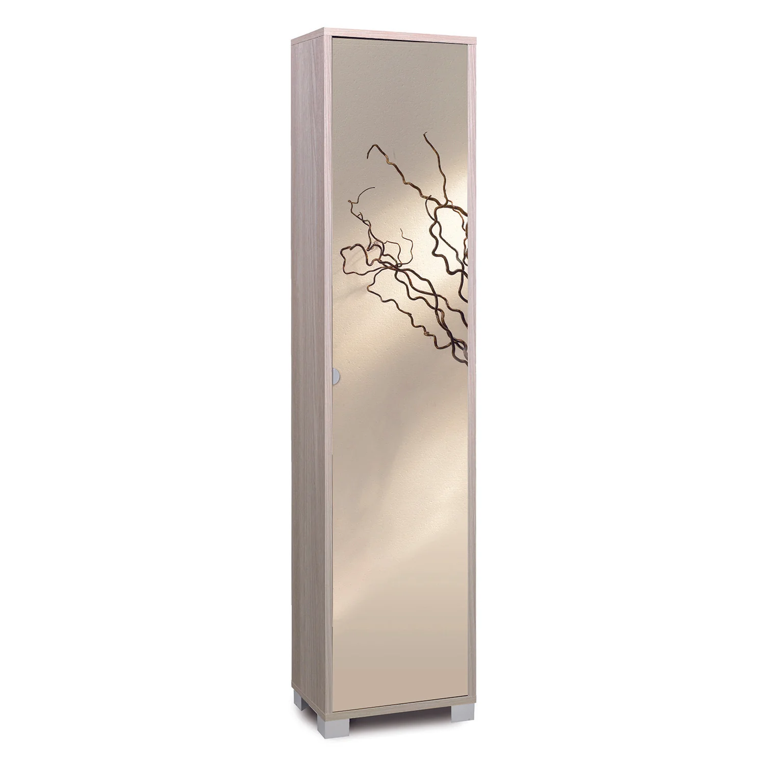 Colonna Atena A Specchio 4 Ripiani 43x29x190 Cm