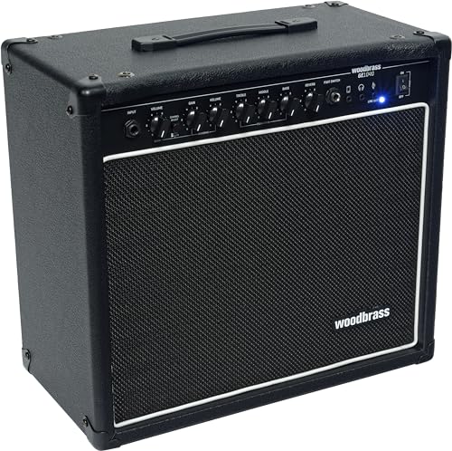 Woodbrass GE1040 Amplificatore Combo per Chitarra Elettrica   Amplificatore 40W ideale per Chitarristi principianti e dilettanti   Multiuso, Reverb, Presa Cuffie: Perfetto per giocare a casa o sul : Strumenti Musicali