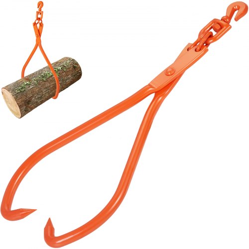 VEVOR Holzschleuderzange, 32 Zoll, 2 Klauen, Holzhebezange, robust, drehbar