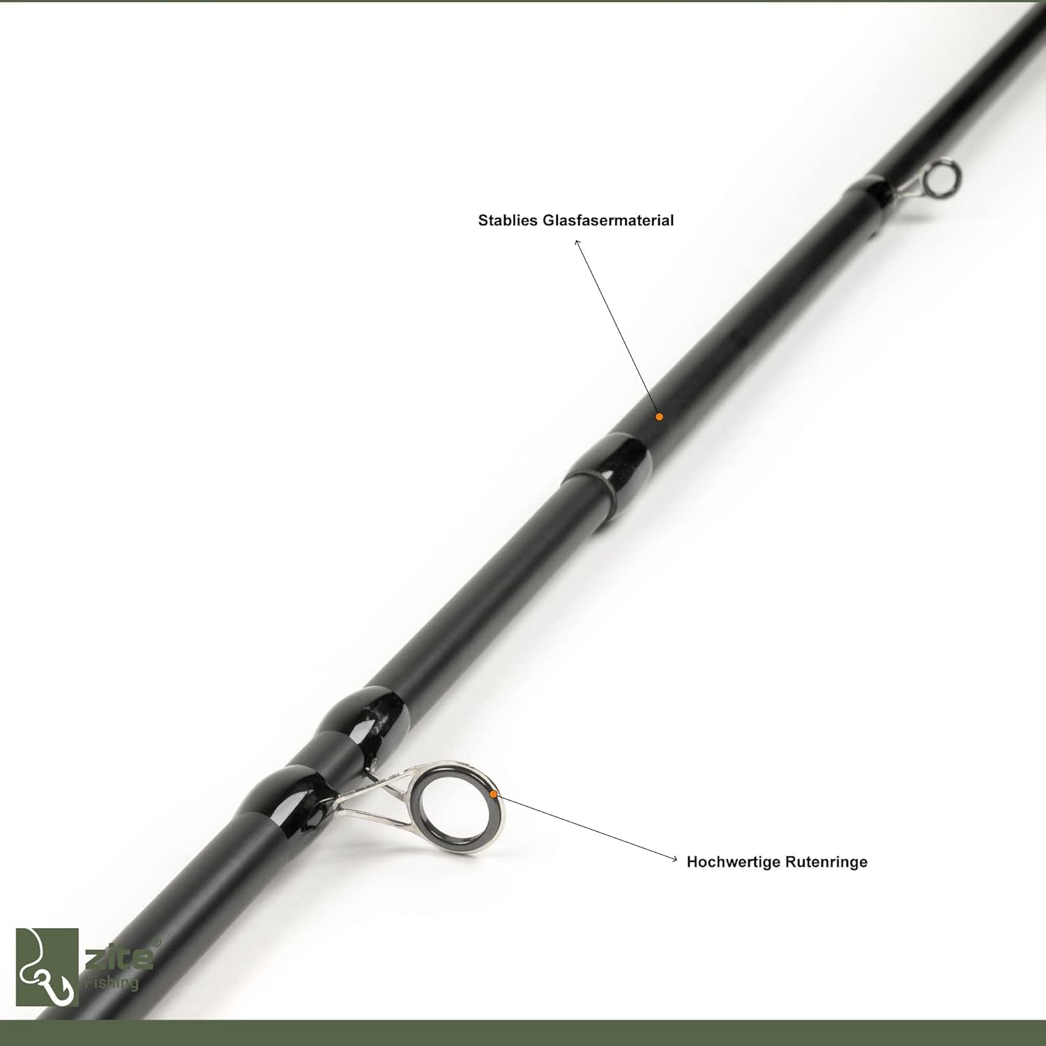 Zite Fishing Angel-Set Feeder-Angeln / 2 Feeder-Ruten 3,60m / 2 Angelrollen mit Schnur Bespult + Alu-Ersatzspulen / 1 Rutentasche 150cm / 1 Unterfangkescher 2,10m