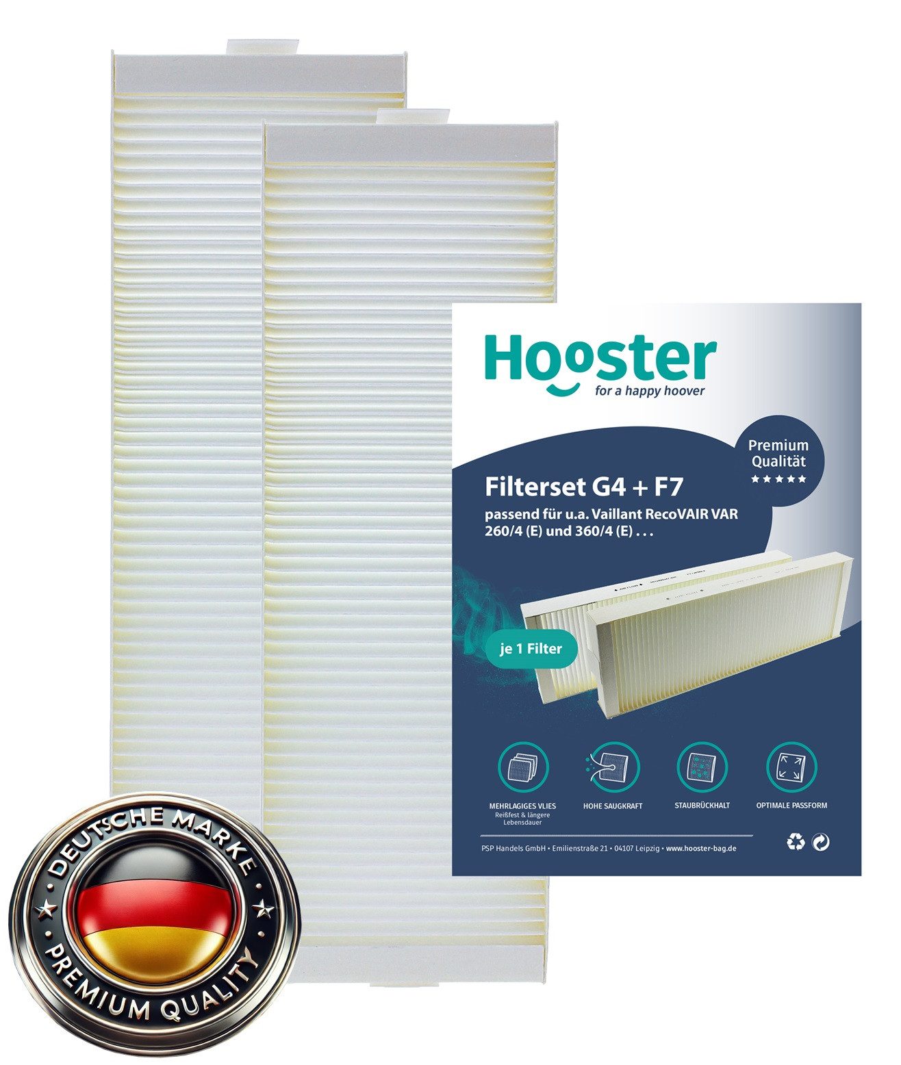 Luftfilter Vaillant RecoVAIR VAR 260/4 (E) und 360/4 (E)