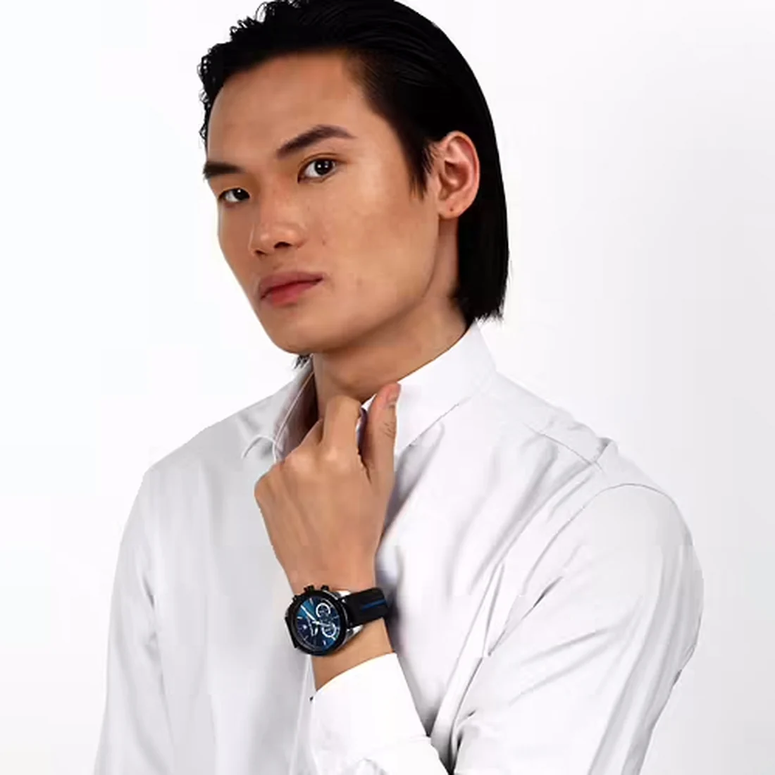 Orologio Maserati Traguardo crono blu con cinturino gomma R8871612044