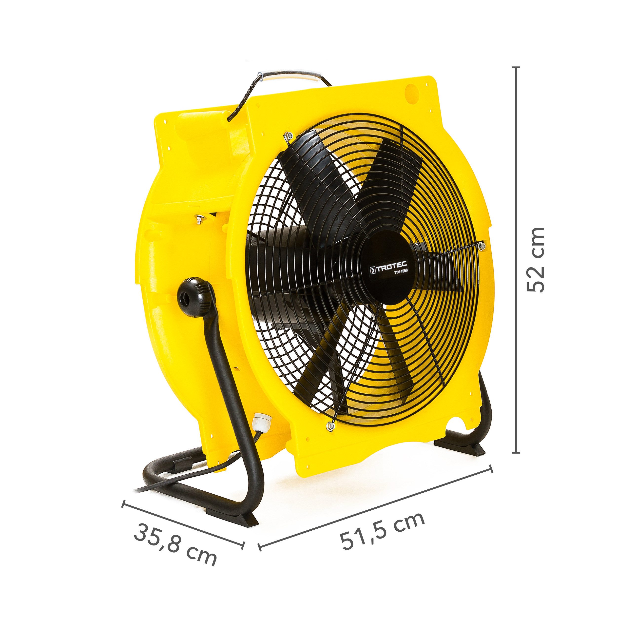 Bodenventilator Axialventilator TTV 4500 Baulüfter Lüftung Lufttransport 4.500 m³/ h