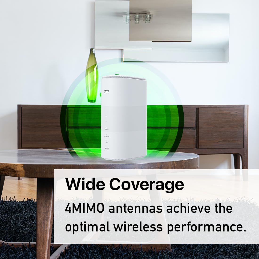 ZTE MC801A HyperBox Router wireless 5G sbloccato - WWAN - Switch a 2 porte - 802.11a/b/g/n/ac/AX - Dual Band