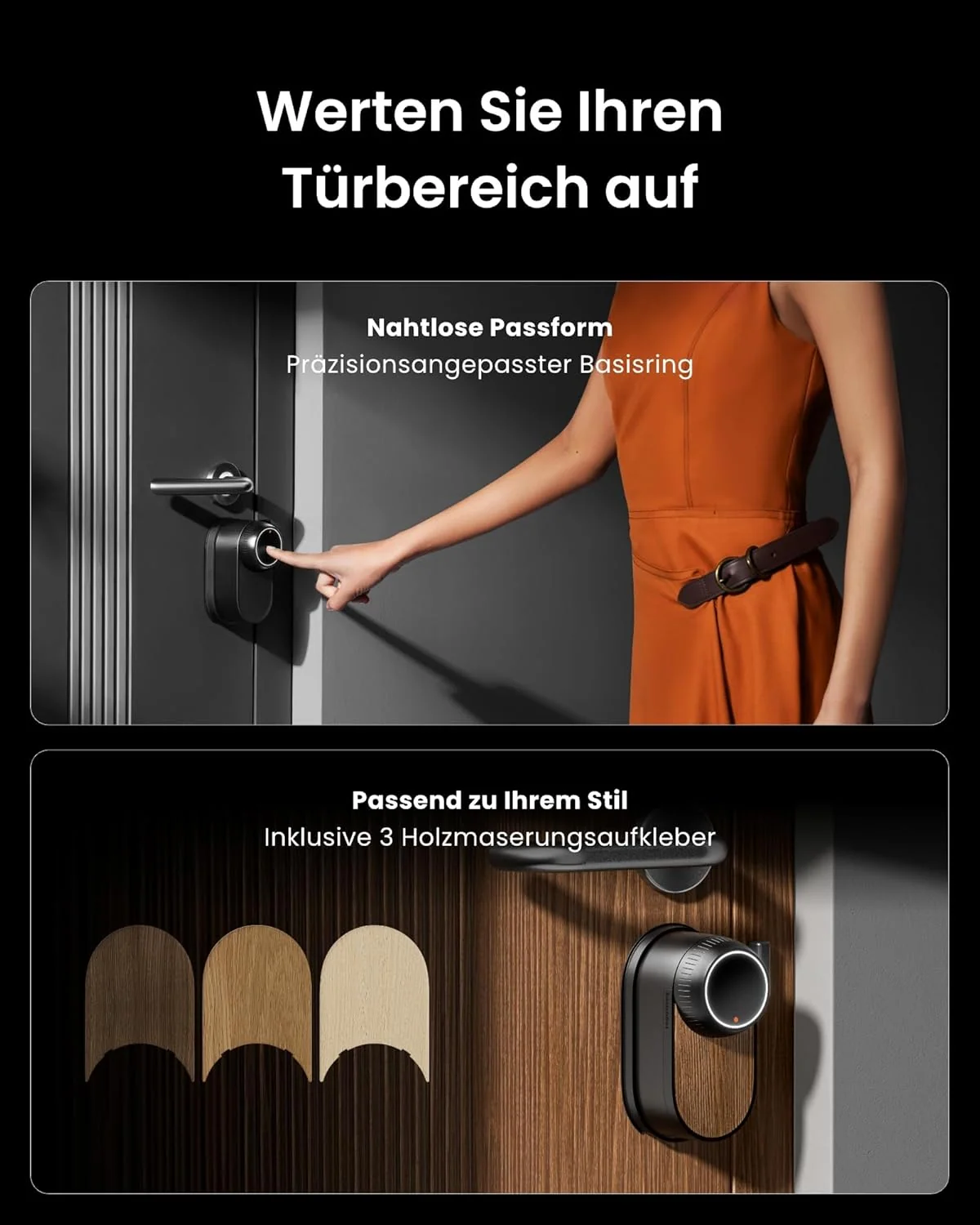 SwitchBot WLAN Smart Lock Ultra mit Keypad Vision, 3D-Gesichts-/Fingerabdruckerkennung, Elektronisches Türschloss mit Aufladbarem Akku, Öffnen per Gesicht, Fingerprint, Code, Alexa, unterstützt Matter