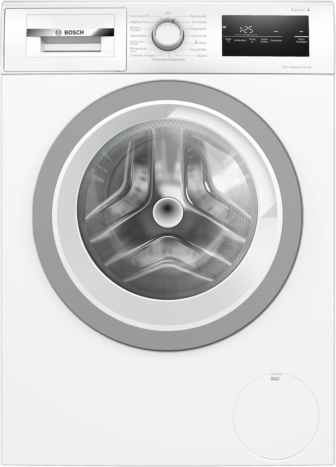 Bosch Waschmaschine, 8 kg, Weiß, Serie 4 1400 UpM Iron Assist WAN28127, Auslaufschutz durch AquaStop, Active Water Plus Wassersteuerung