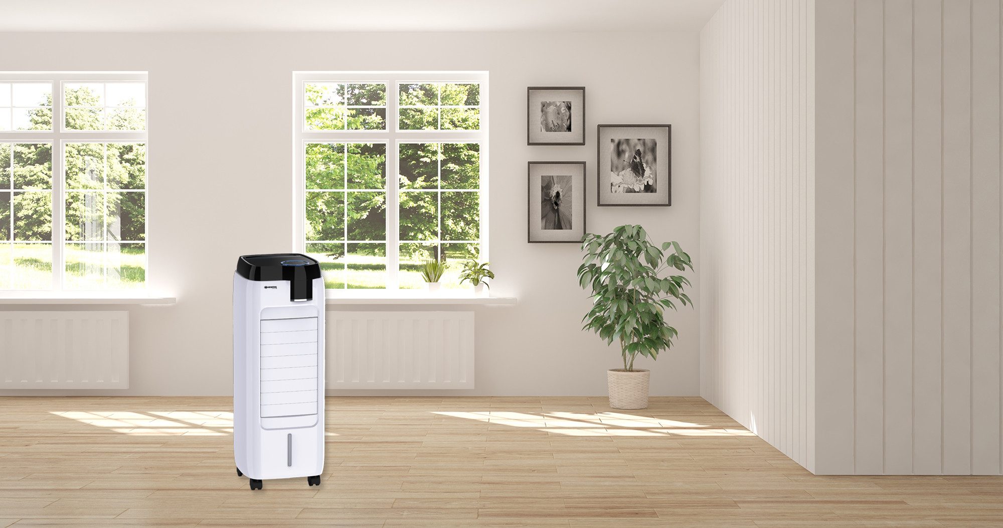 Standventilator Air Fresh 12, Leistung 65W, 6L Wassertank, Auto-Off, Soft-Touch