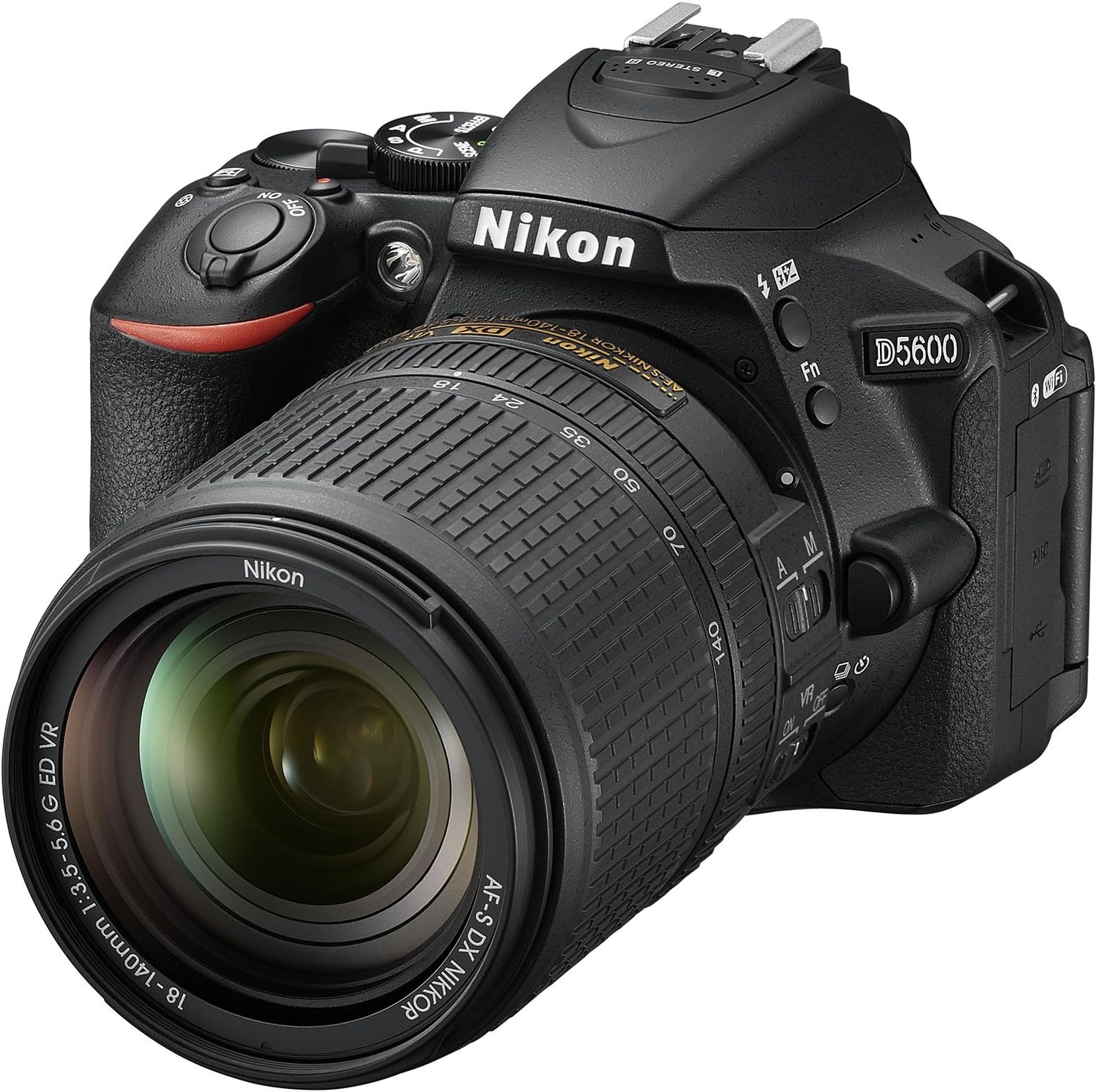 Nikon D5600 + AF-S DX NIKKOR 18-140 mm VR, Fotocamera Reflex Digitale, 24.2 Megapixel, LCD Touchscreen 3