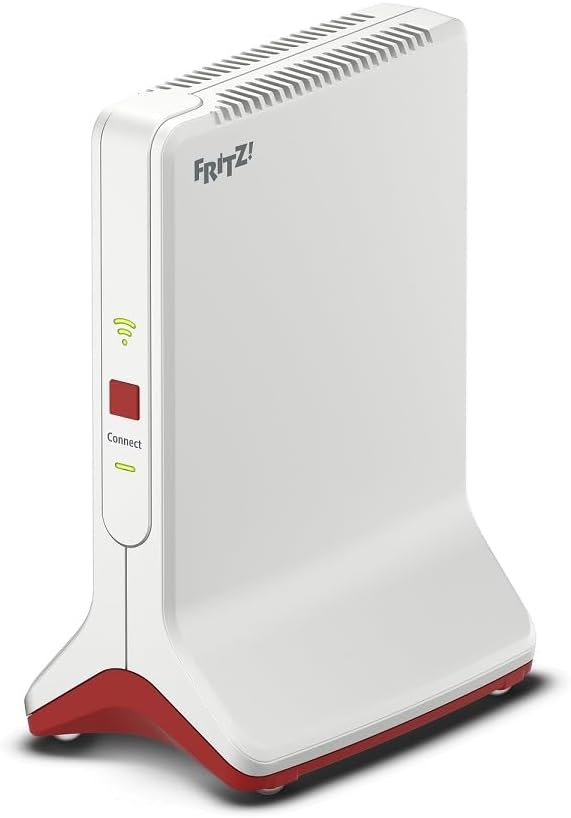 FRITZ!Repeater 6000 Edition International, Ripetitore - Wi-Fi 6 extender Triband con 2x 2.400 Mbit/s (5 GHz) & 1.200 Mbit/s (2,4 GHz), Mesh, Access Point, 2x Gigabit LAN, Interfaccia in italiano