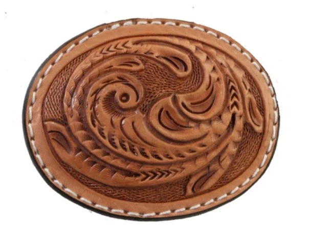 Double J Saddlery - Texas Whirlwind Oval Buckle