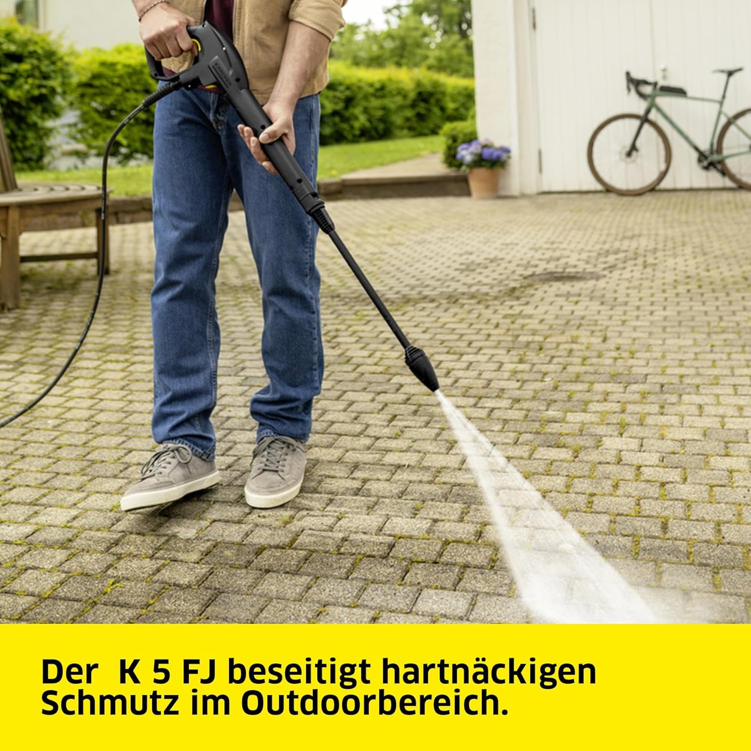 Hochdruckreiniger K 5 FJ 145 bar 500 l/h 40 m²/h 8 m Schlauch Quick Connect Foam Jet Dreckfräser Schaumdüse