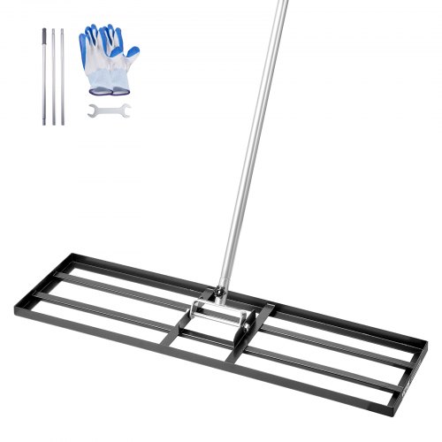 VEVOR Rasenrakel Nivellierrechen Levelingrake Rasenpflege 914x254x2290mm