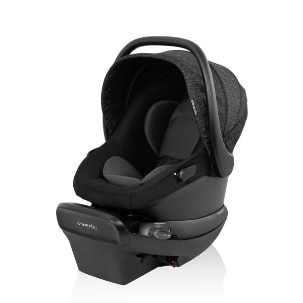 Evenflo Shyft Intuiti Travel System with Rotating Car Seat, Black