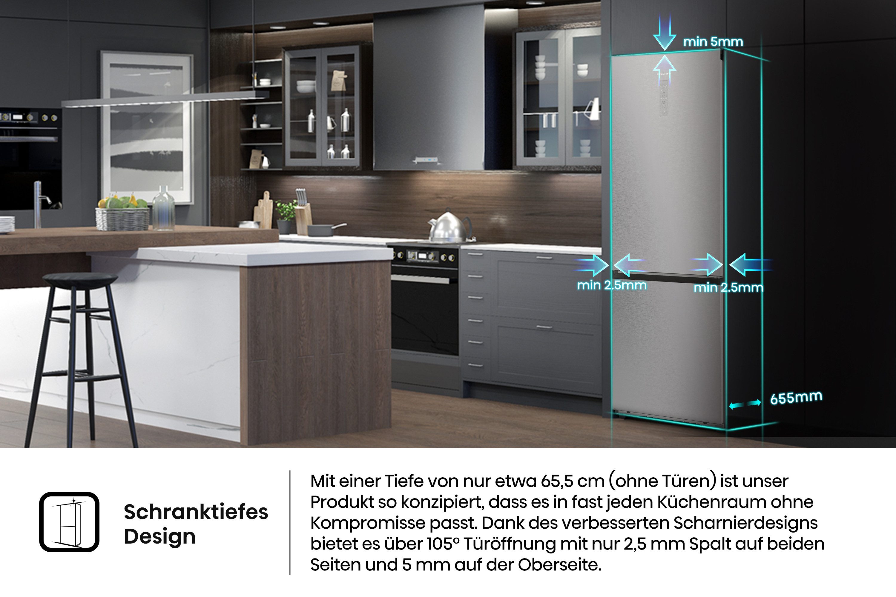 Kühl-/Gefrierkombination RB5P410SACC