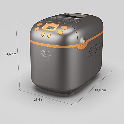 Imetec La Panetteria  zeroglu, Macchina per pane, Ciabatte, Panini, Dolci con farine naturali e senza glutine, 20 programmi, 2 pale impastatrici, Temperatura di lievitazione controllata : Amazon.it: Casa e cucina