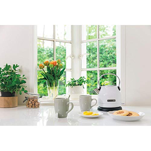 KitchenAid 5KEK1222EWH Bollitore elettrico Classic, 1.25 L   Bianco : Amazon.it: Casa e cucina