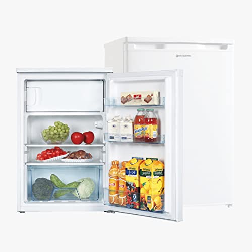 EAS ELECTRIC SMART TECHNOLOGY | EMR85Z1 | Frigorifero sotto piano | Bianco | Piccolo frigorifero 85 x 56 cm | Piccolo frigorifero con congelatore | Porta reversibile | Capacità 113 L | Bassa potenza : Amazon.it: Grandi elettrodomestici