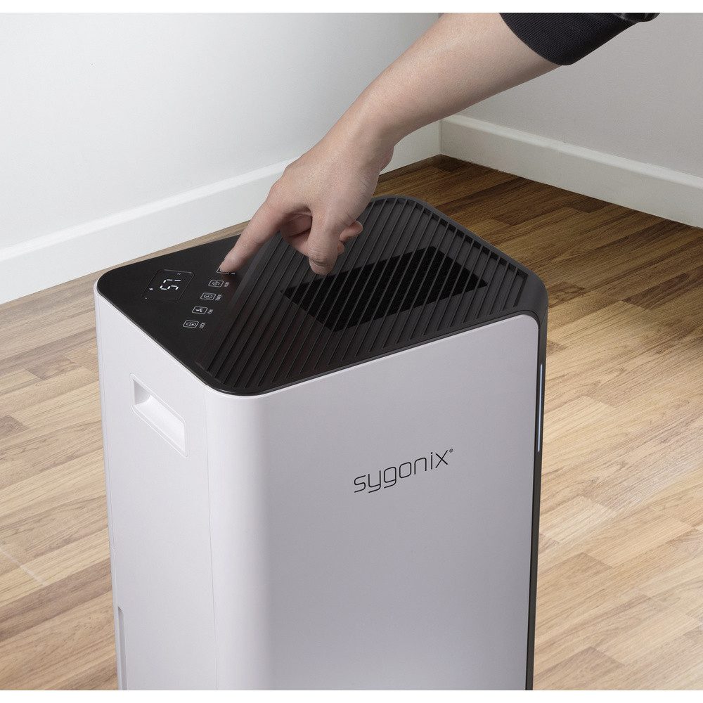 Luftentfeuchter Sygonix Luftentfeuchter 30 m² 330 W 20 l/Tag Weiß