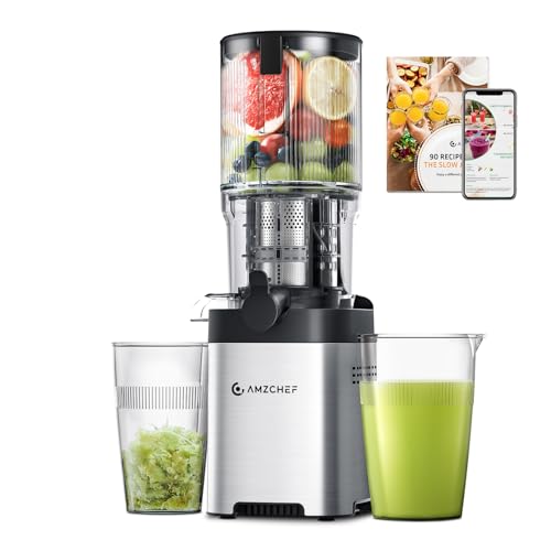 AMZCHEF Cold Press Juicer, Juicer Machines   5.2