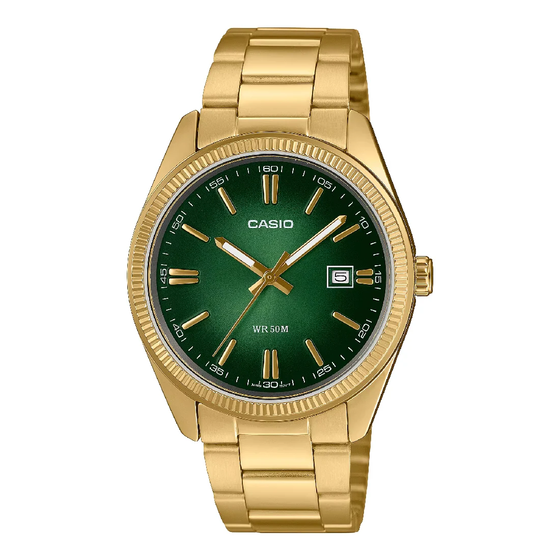 Orologio Casio MTP-1302PGC-3AVEF verde degrad�� dorato