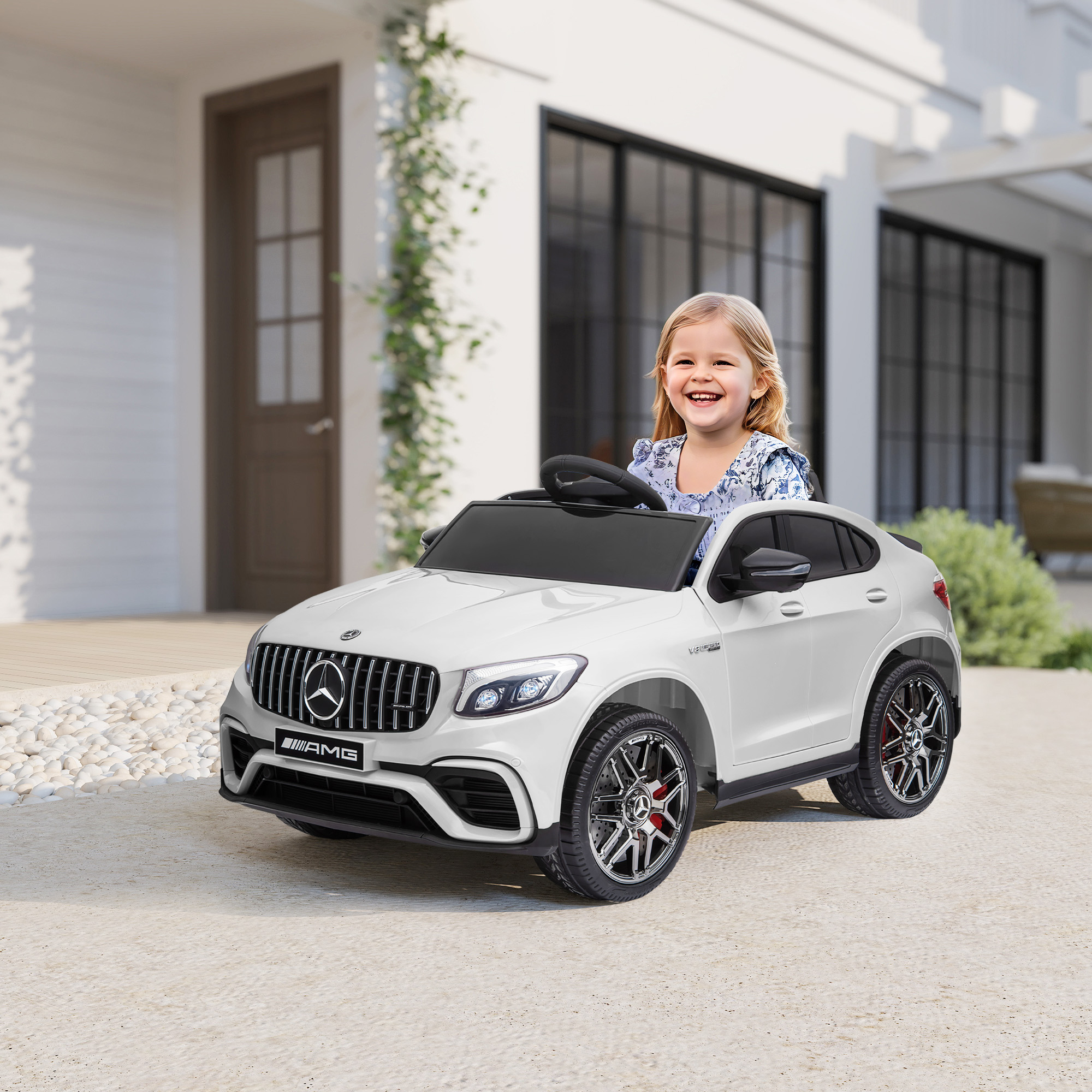 Kindervoertuig afstandsbediening elektrische auto Mercedes-Benz MP3 3-8 jaar 2 kleuren