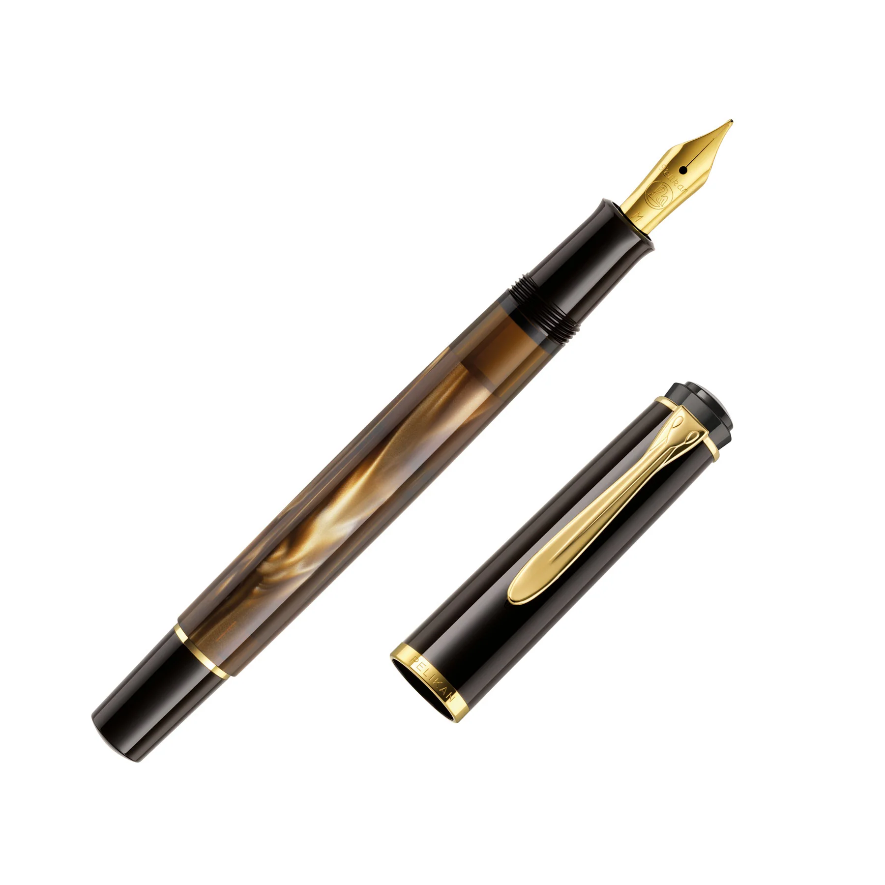 Pelikan Classic M200 Fountain Pen - Brown Marble