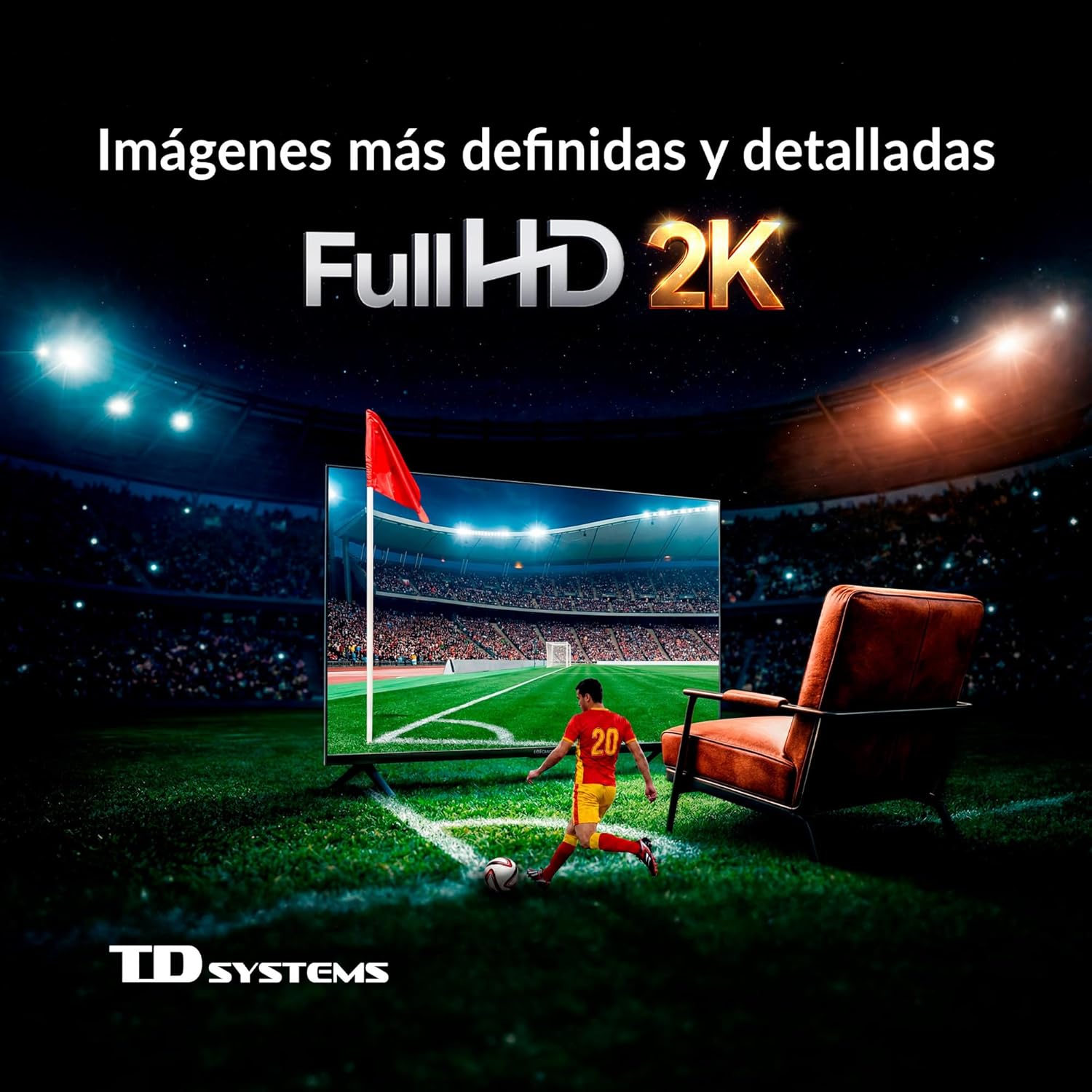 TD Systems - Smart TV 32 Pulgadas Full HD con Tizen OS 8.0 Powered by Samsung, sintonizador Triple de televisión (DVB-T2/C/S2). Televisores del 2026 - PRIME32FC22TIZEN