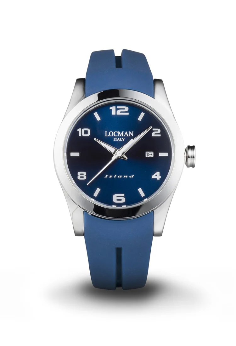Orologio Locman Island blu cinturino silicone 0613A02S-00BLWHSB
