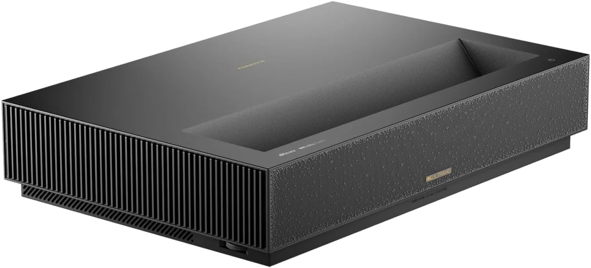 Formovie Projektionsleinwand, Schwarz, Cinema Edge Ultra-Kurzdistanz-Laser-TV-Projektor mit, 4K UHD, 2300 ANSI-Lumen