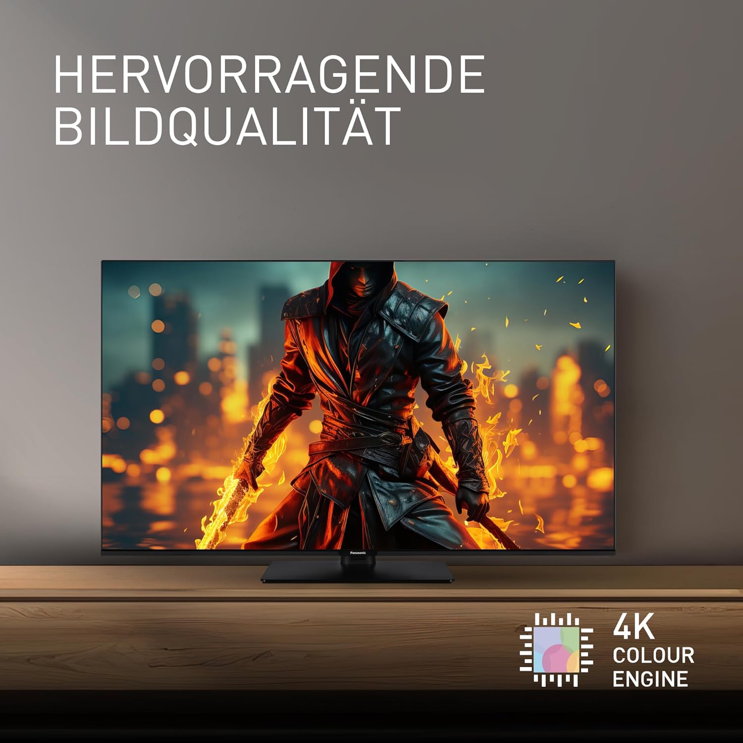 Panasonic TB-43W61AEZ, W61 Serie, 43 Zoll, 4K Ultra HD LED Smart TV, 2025, TiVo, Dolby Vision & Atmos, Game Mode Plus, Alexa & Google Sprachsteuerung, Schwarz