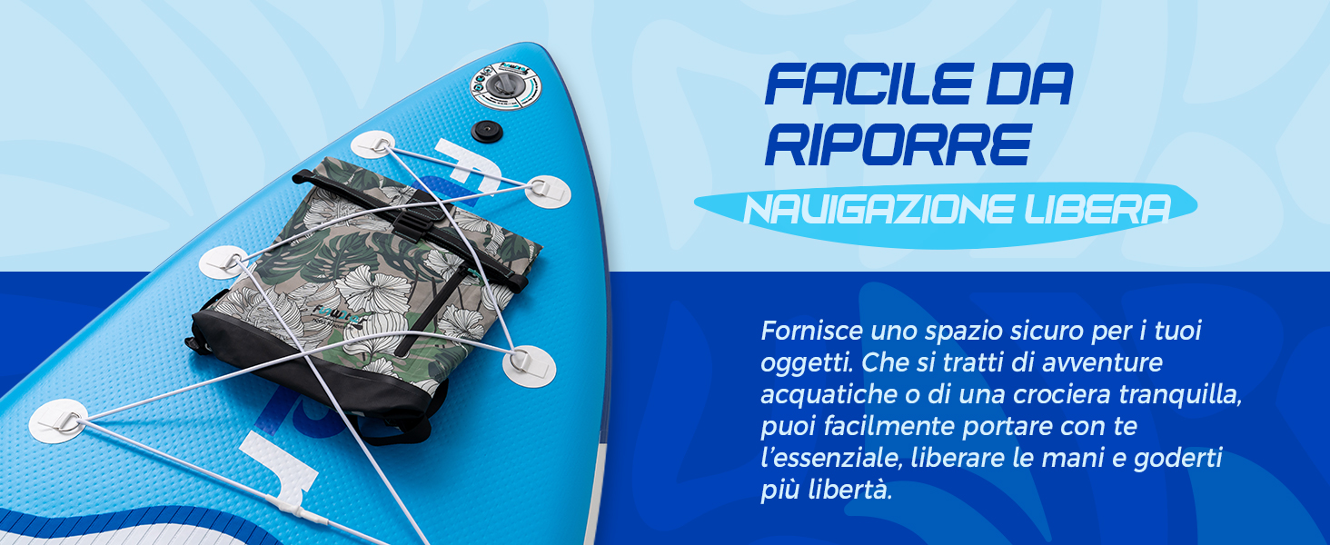 Il testo dice 'FACILE DA RIPARARE'. Strumento o componente di riparazione blu su sfondo blu chiaro.