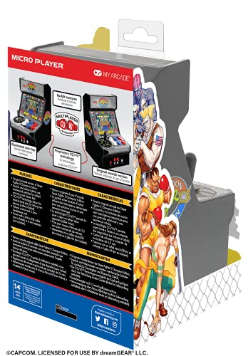 MY ARCADE 7.5"" Collectible Street Fighter II Champion Edition Micro Player (Premium Edition) : Giochi e giocattoli
