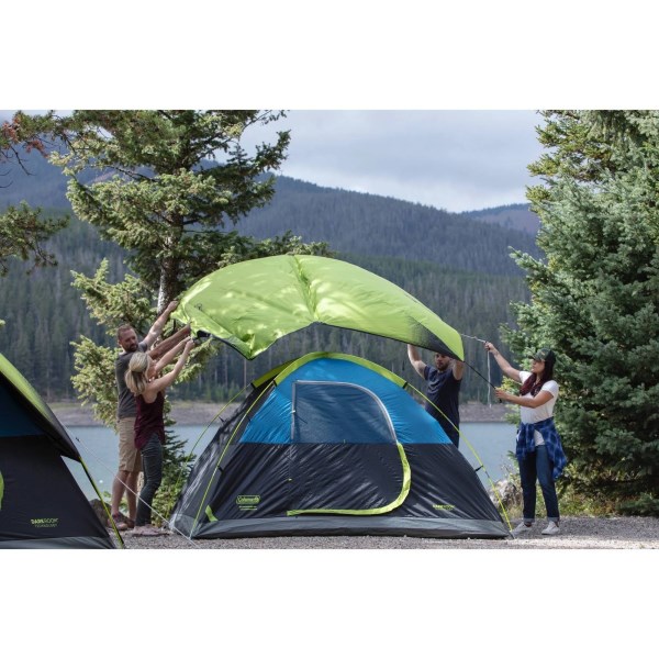 Coleman 6-Person Dark Room Sundome Tent – Green