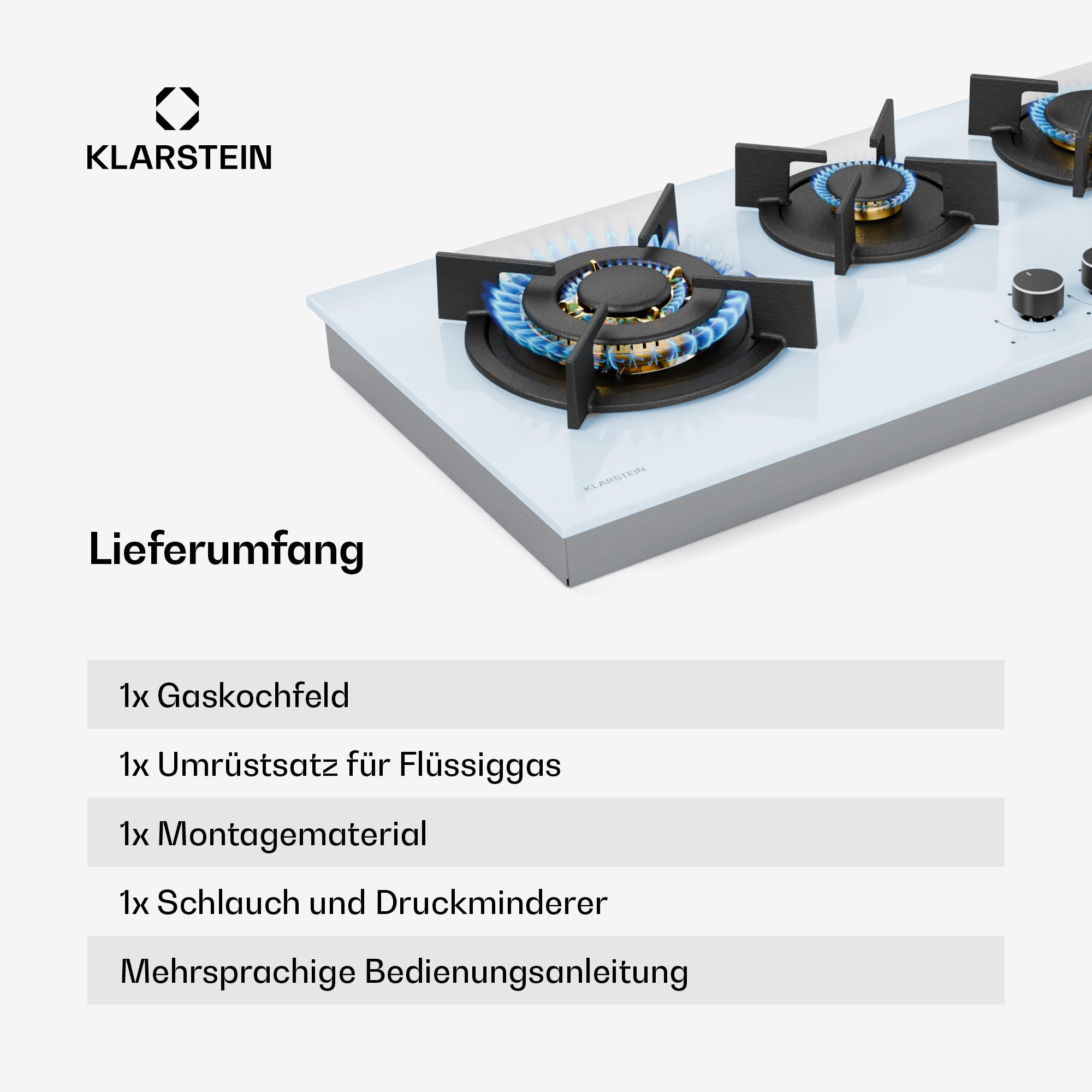Gas-Kochfeld Goldflame 4 Slim