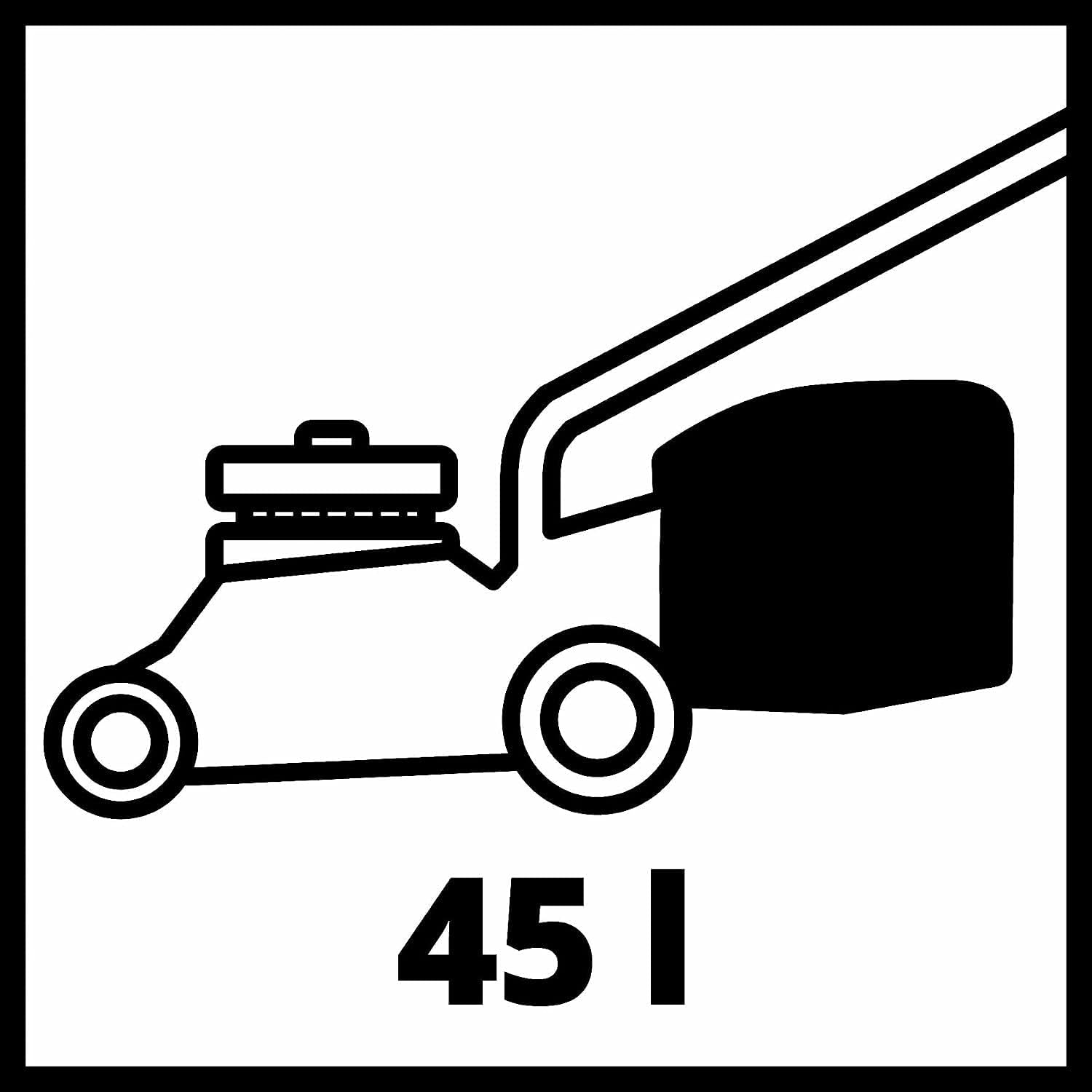Einhell Akku-Rasenmher GE-CM 36/37 Li-Solo Power X-Change (36 V, 37 cm Schnittbreite, bis 400 m, 45L Grasfangkorb, 25-75 mm Schnitthhe, ohne Akku)