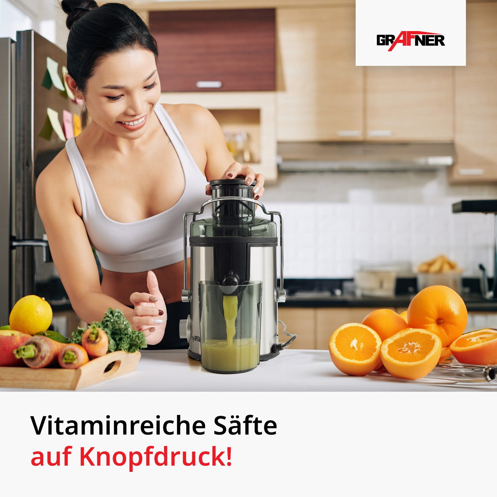 Entsafter Entsafter für Obst und Gemüse aus Edelstahl