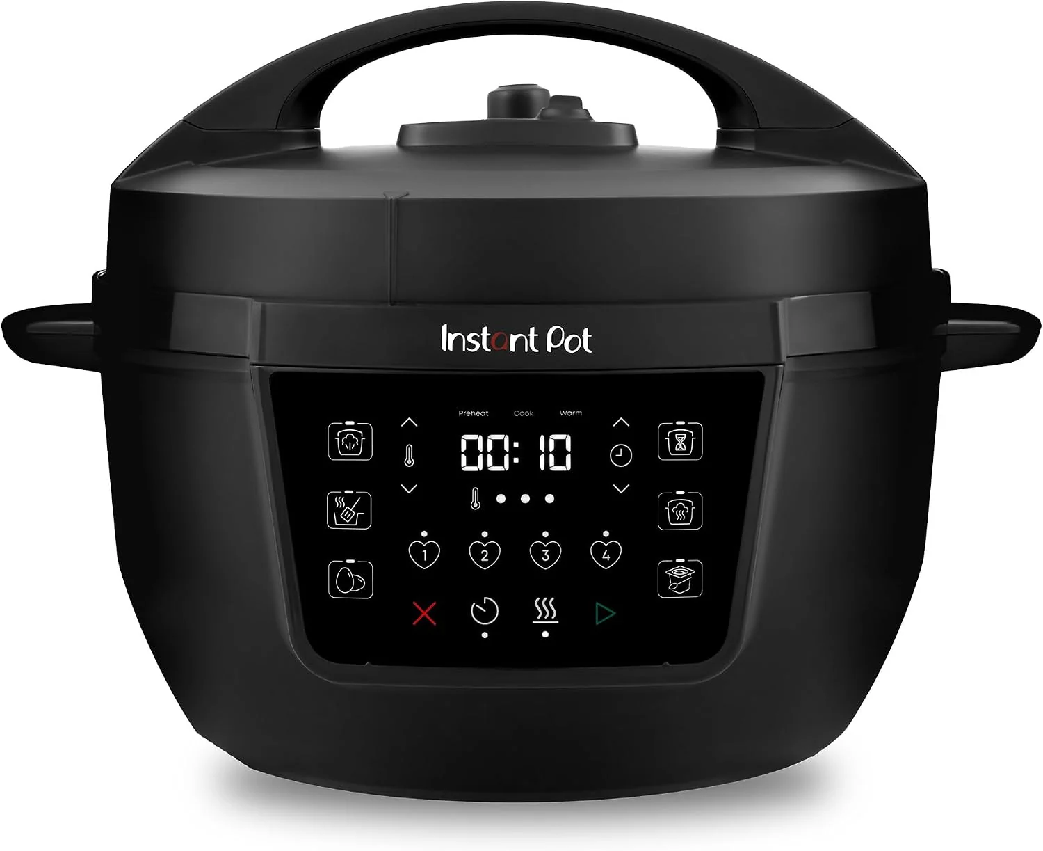 Instant Pot Herd, 7.1 L, Schwarz, Multikocher XL 7-in-1 Smart Cooker - Schnellkochtopf, Schongarer, Reiskocher, Sautierpfanne