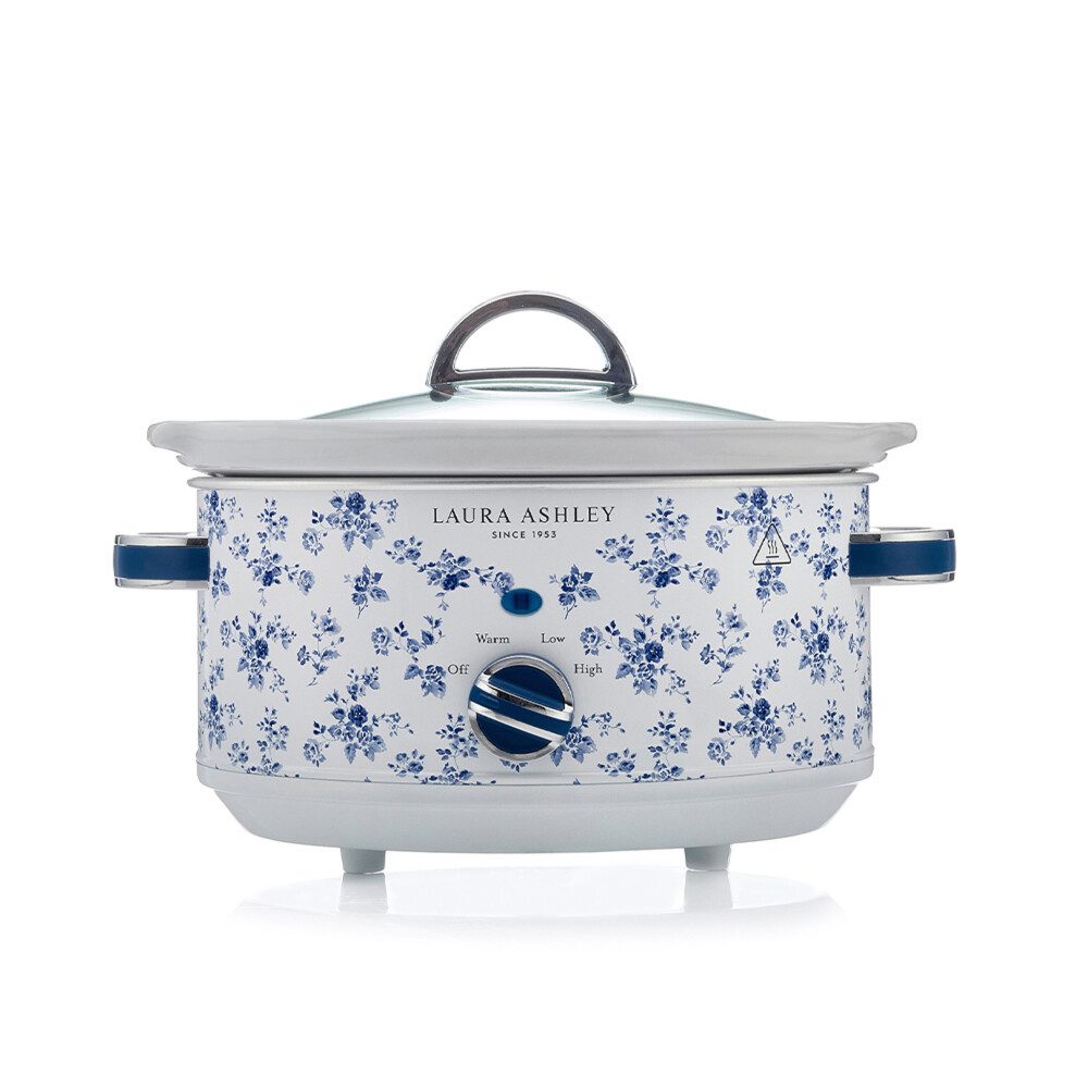 Schongarer Laura Ashley Slow Cooker Schongarer 33cm für 6,5L Weiß – China Rose