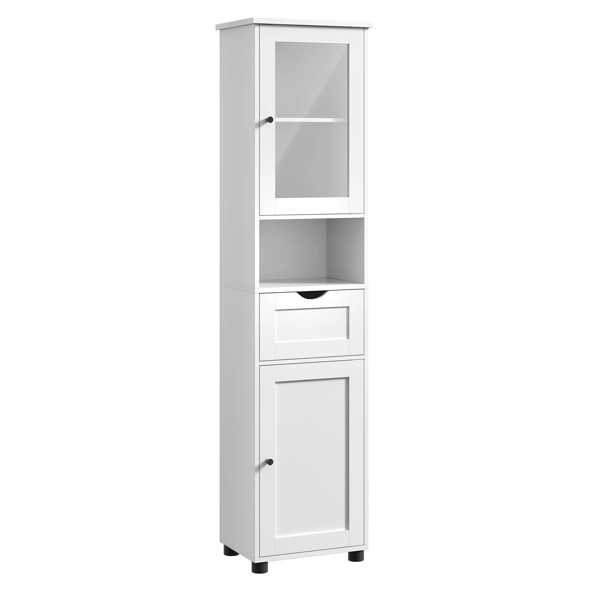 VASAGLE Badezimmerschrank mit Türen und Schubladen