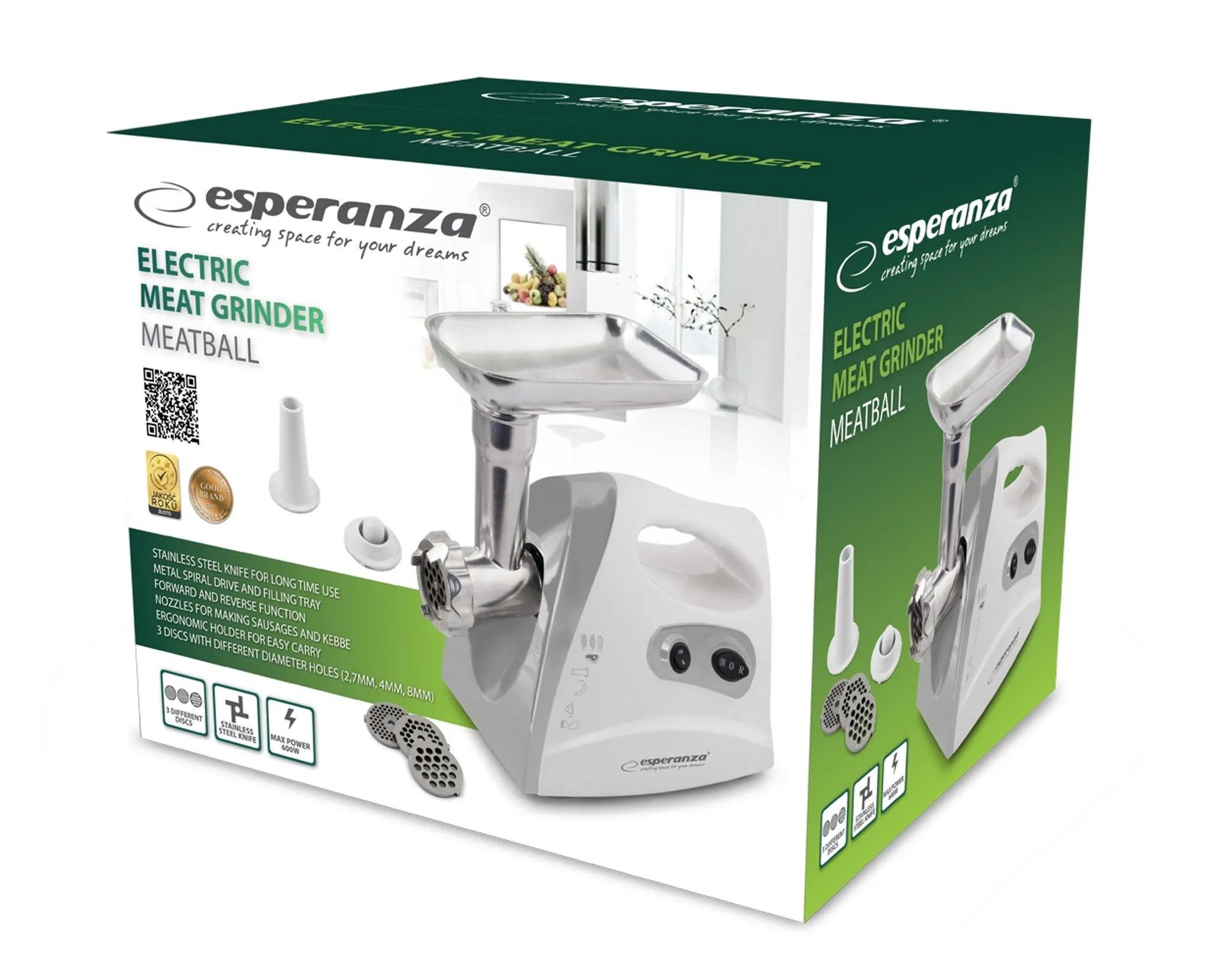 Fleischwolf Elektrischer Fleischwolf Wurstmacher 3-in-1 Set