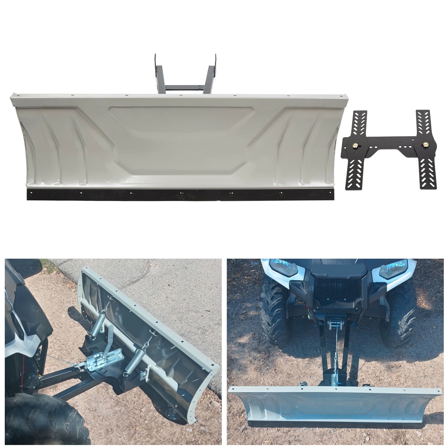 Kojem Universal Snow Plow Kit 48′′ Steel Blade for ATV Honda Kawasaki Polaris Yamaha